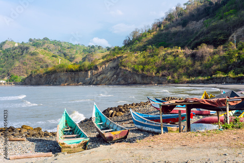Wallpaper Mural Fishing boats on the northern coast of Ecuador Torontodigital.ca