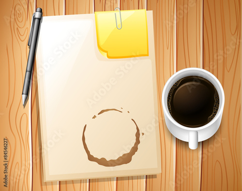 File and coffee