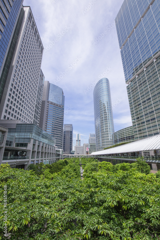 東京品川の高層オフィスビル街 東京品川の高層オフィスビル街