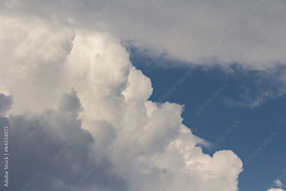 Clouds on blue sky background Clouds on blue sky background