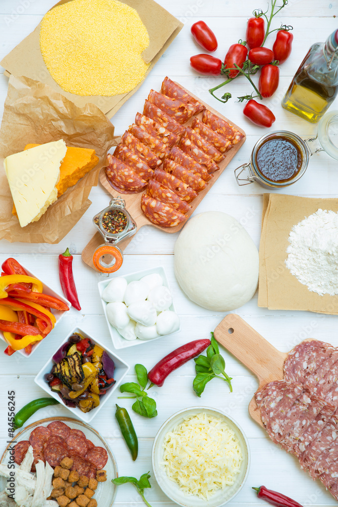 Pizza and Pizza ingredients Pizza and Pizza ingredients