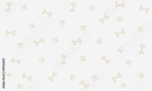 Seamless background with bone and footprint dog, background, wallpaper, graphic design, illustration