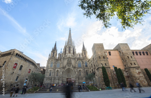 The Cathedral of the Holy Cross and Saint Eulalia, Barcelone, Sp