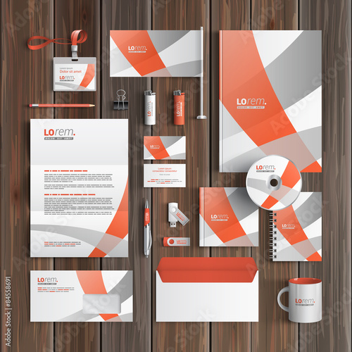 Stationery template design