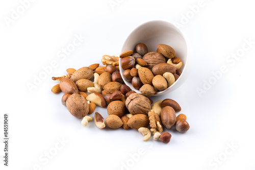 Nuts mix in bowl