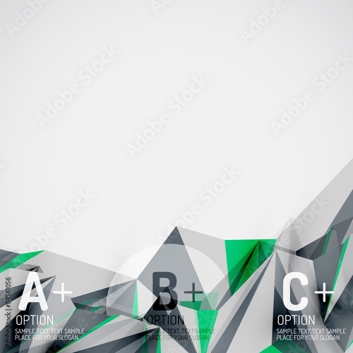 Geometric shapes in the air. Vector abstract background