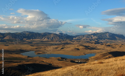 Lake in a mountain valley. East Crimea.