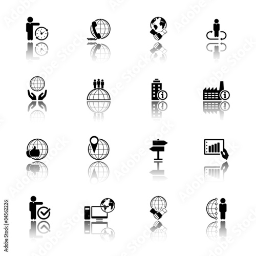 Global Business Icon set