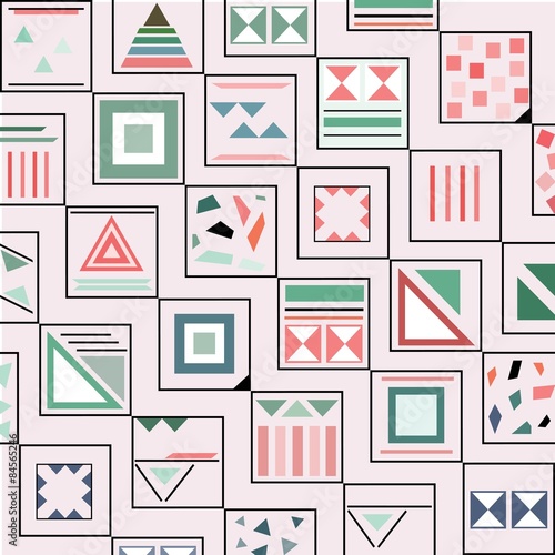 abstract geometric seamless aztec pattern, vector illustration,graphic design,wallpaper,background