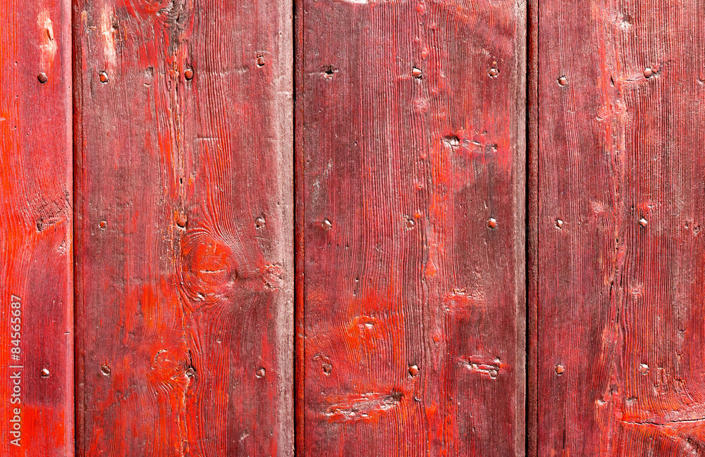 Old painted wood wall - texture or background Old painted wood wall - texture or background