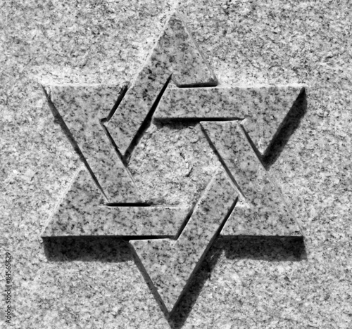 Stone bas-relief of the star of David