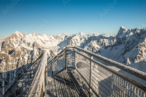 Aguille du midi in French Alps