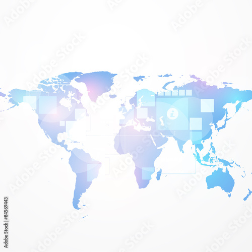 Business background  Earth map design