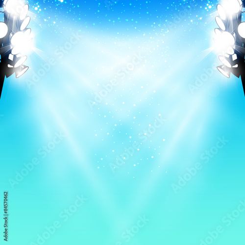 Reflector Light with Sparkling, easy editable