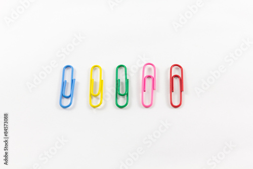 Paper Clip in Isolate Background.