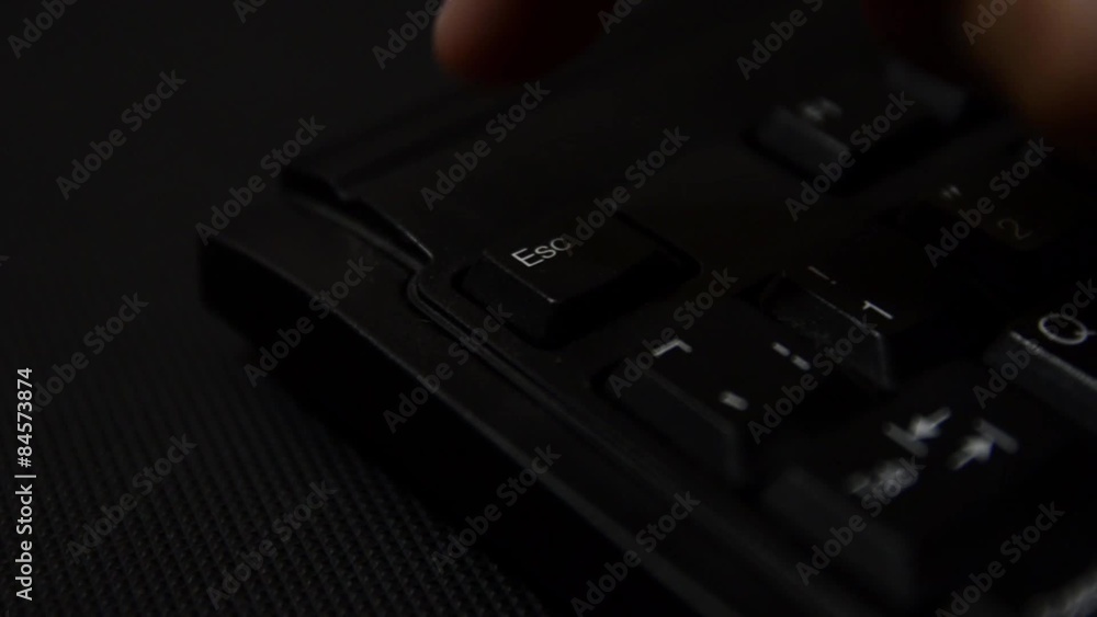Pressing Escape on Keyboard Pressing Escape on Keyboard