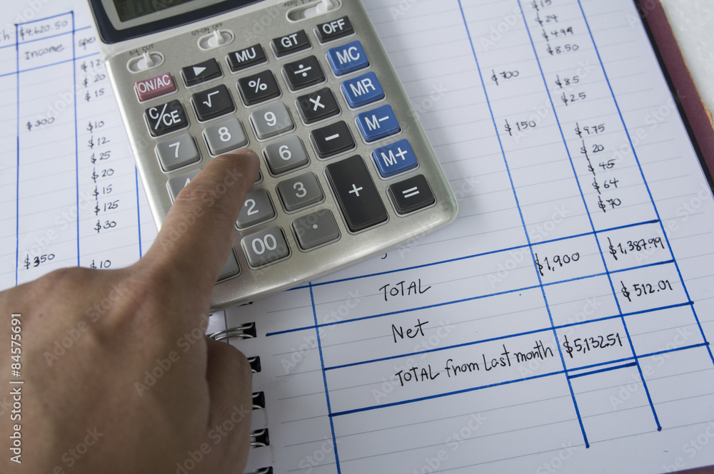 accounting add number surplus calculator calculation concept accounting add number surplus calculator calculation concept