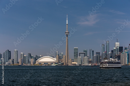 Canvas Print Skyline von Toronto mit Fähre
