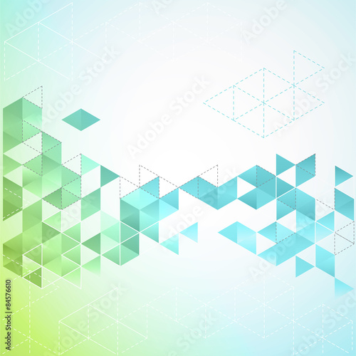 Vector abstract geometric background with triangle