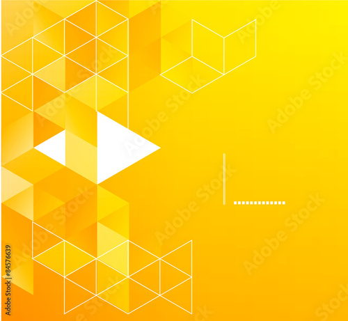 Vector abstract geometric background with triangle