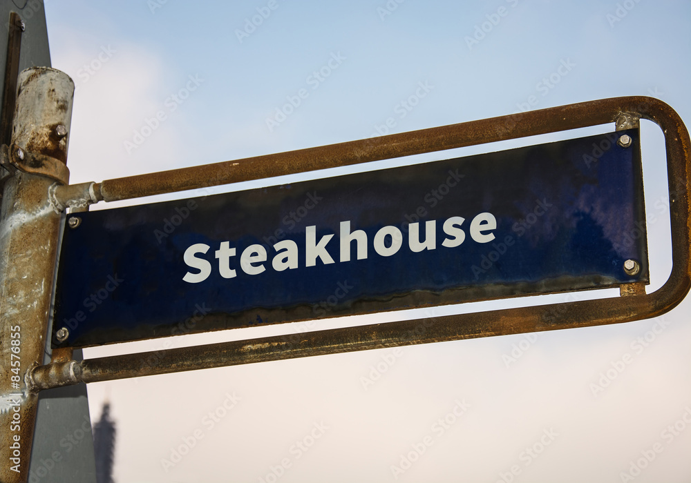 Strassenschild 47 - Steakhouse