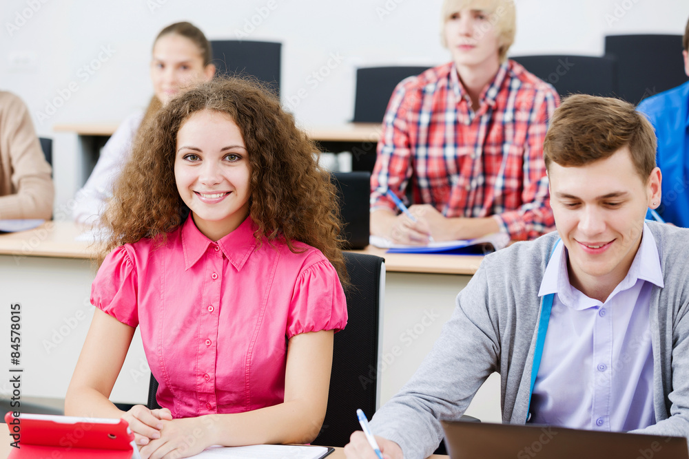 Obraz premium Students at lesson