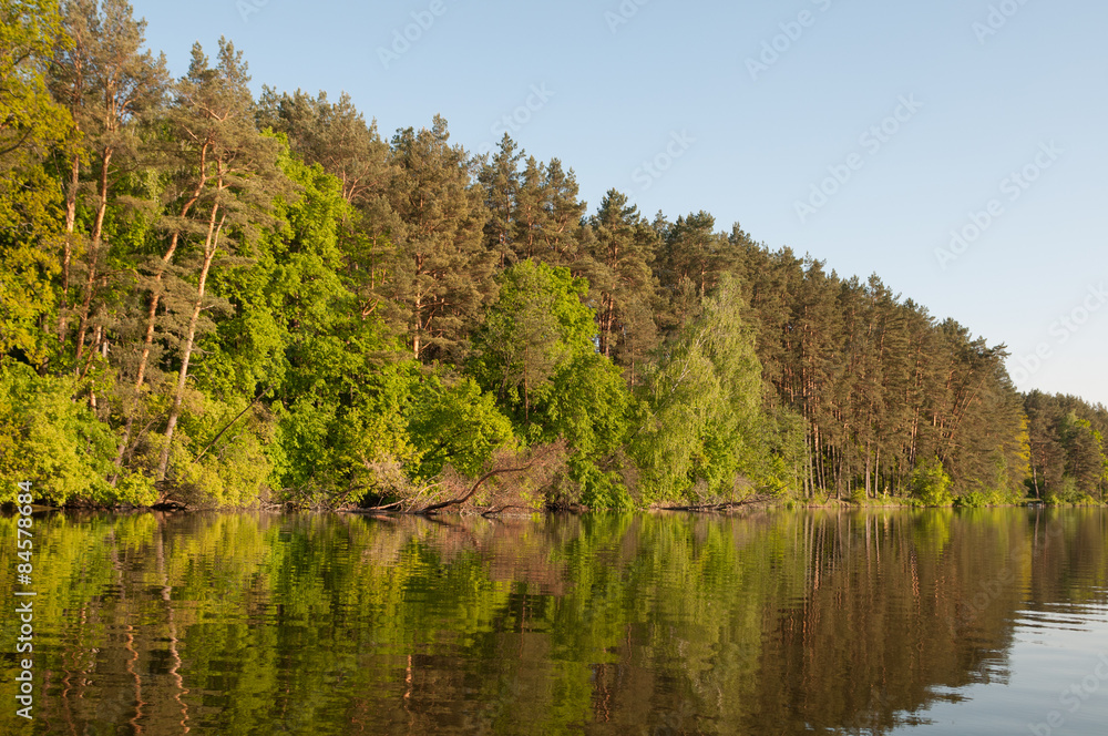 am ufer eines flusses in der ukraine am ufer eines flusses in der ukraine