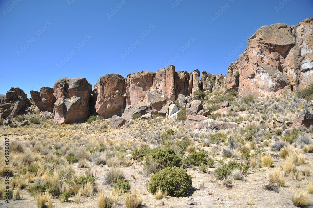 Fototapeta premium Valley Kala-Kala the city of Oruro