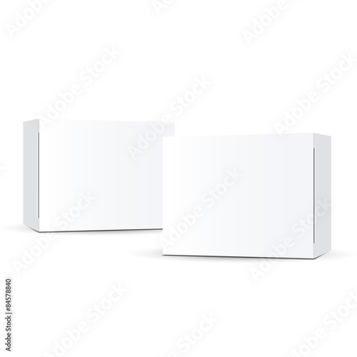 Vector packaging on white background