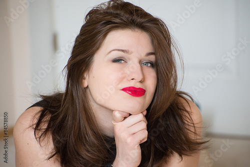 Young woman emotions