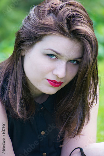 Temptation/Young woman and nature view