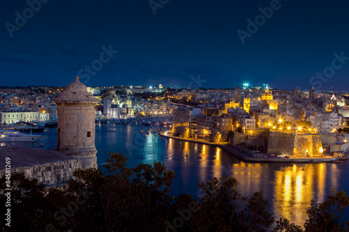 View of the three cities in Malta