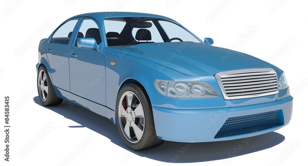 Blue car
