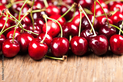 natural ripe cherry closeup