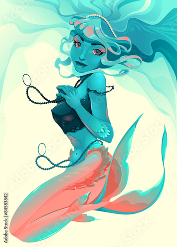 Portrait of a mermaid