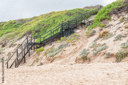 Staircase down to the beach in Reebok photo