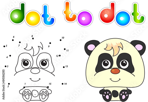 Fototapeta Naklejka Na Ścianę i Meble -  Funny and cute panda