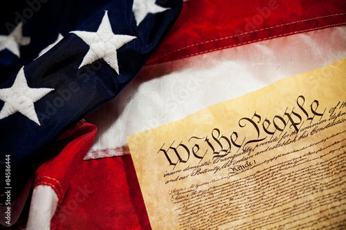 Constitution: "We the People" Heading of Constitution with Copys
