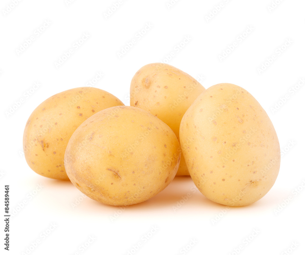 new potato tuber isolated on white background cutout new potato tuber isolated on white background cutout