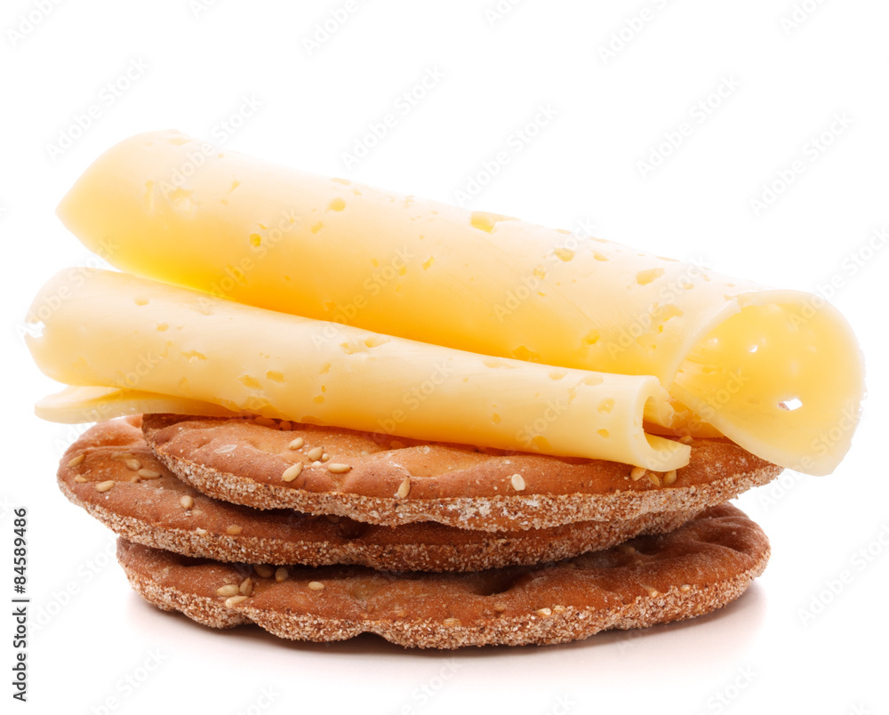 Cheese sandwich isolated on white background cutout Cheese sandwich isolated on white background cutout