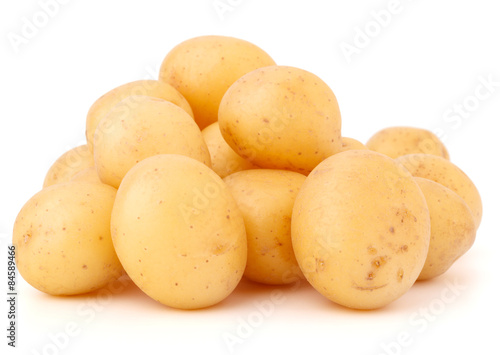 new potato tuber isolated on white background cutout