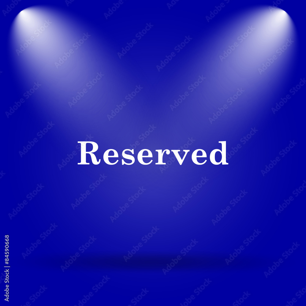 Reserved icon Reserved icon