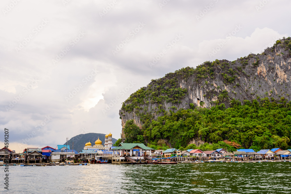 Koh Panyee or Punyi island village is floating Koh Panyee or Punyi island village is floating