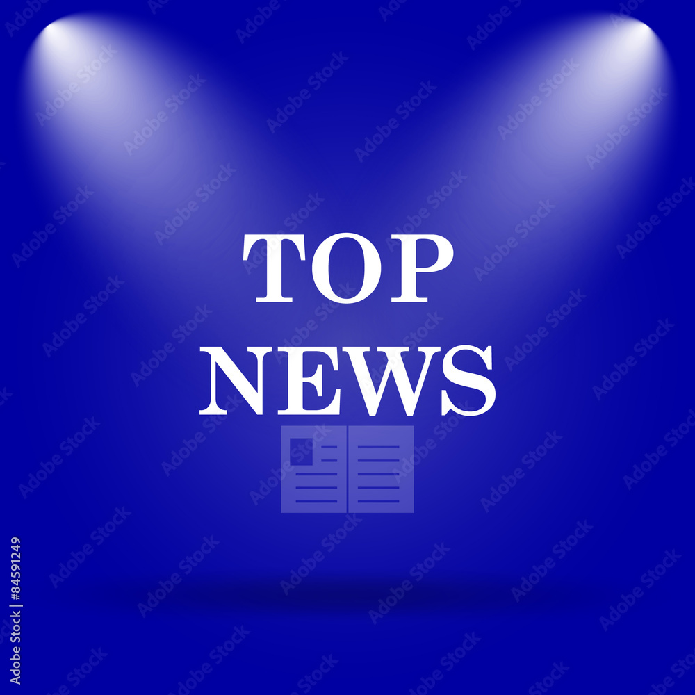 Obraz premium Top news icon