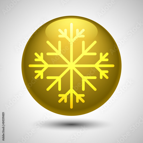 Snowflake symbol. Editable vector. Eps 10