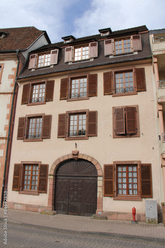 Architecture Alsacienne à Wissembourg Alsace France
