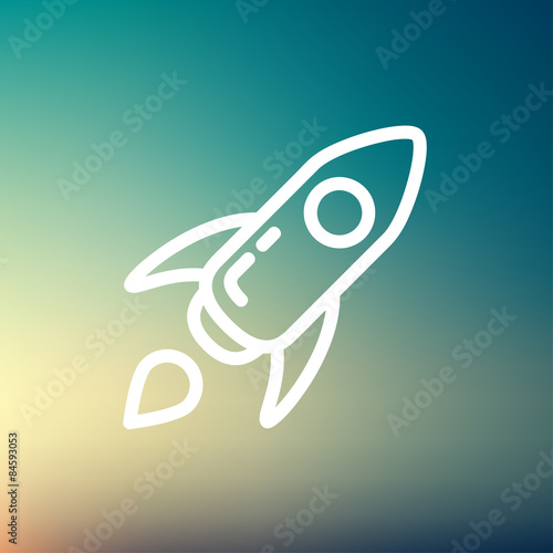 Start up thin line icon