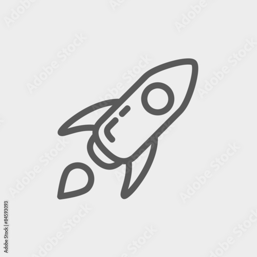 Start up thin line icon