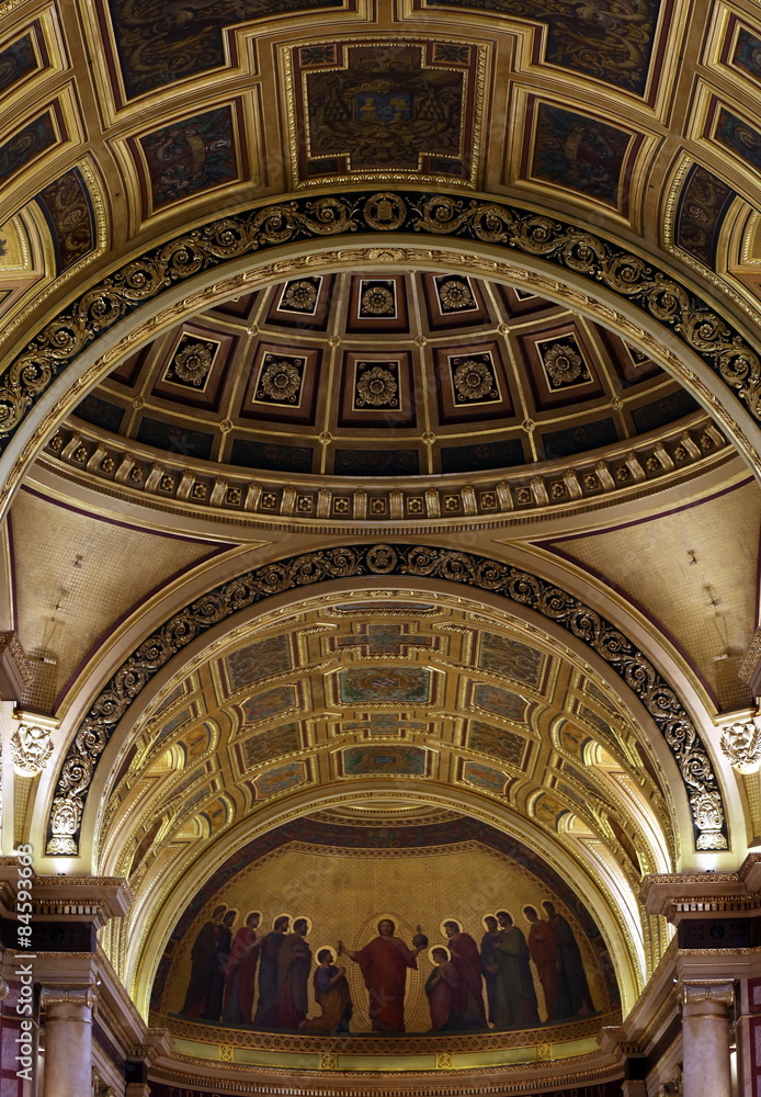 Plafonds de l'abside, du chœur et du transept, cathédrale de Rennes