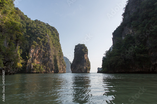 Thailand, Phang Nga, Felsen, Wasser